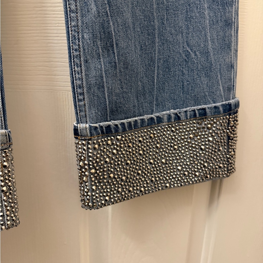 alice + olivia CHIC EMBELLISHED ANKLE JEAN - Picture 7 of 14